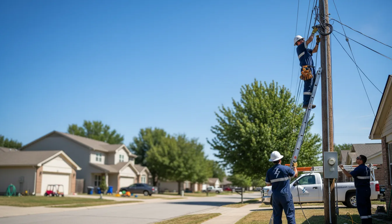 Residential electrician providing installation services in Warrens, WI